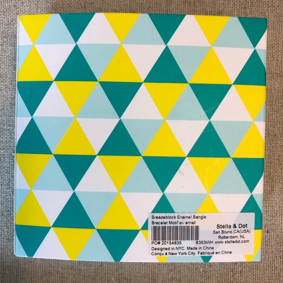 Stella & Dot Breezeblock Enamel Bangle - NIB - Picture 5 of 6
